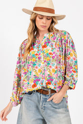 SAGE + FIG Women’s Button Down Floral Shirt – Chic & Versatile